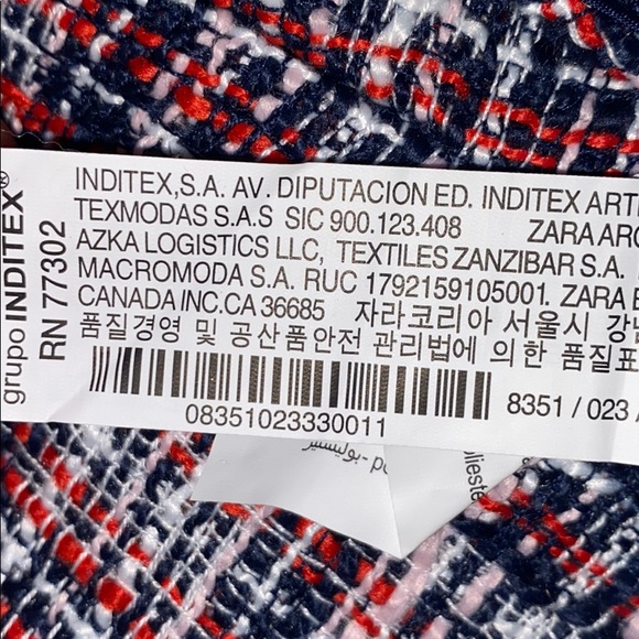 Zara Bloggers favorite organza and tweed top XS - Picture 9 of 13